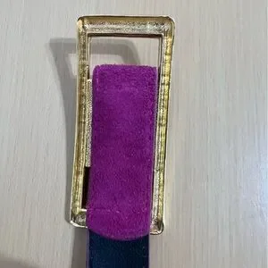Vintage | Accessories | Vintage Pink Fuchsia Suede Leather  display picture 2
